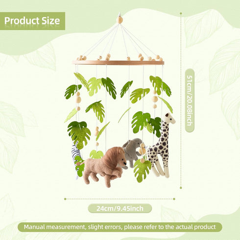 let's make Baby Mobile for Crib Safari Nursery Mobile Handmade Jungle Baby Mobile Woodland Nursery Decor Forest Animals