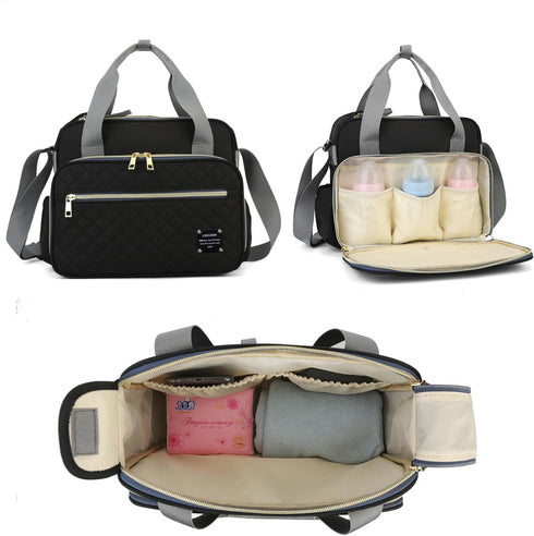 MEYTEILAY Diaper Bag Tote Baby Changing Bag Large Baby Bags for Mom Multifunction Travel Nappy BagBalck