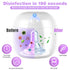 99.99% 3 Qualirey Portable Pacifier Disinfection, Mini UV Light Disinfection, Disinfection in Mins, USB Rechargeable