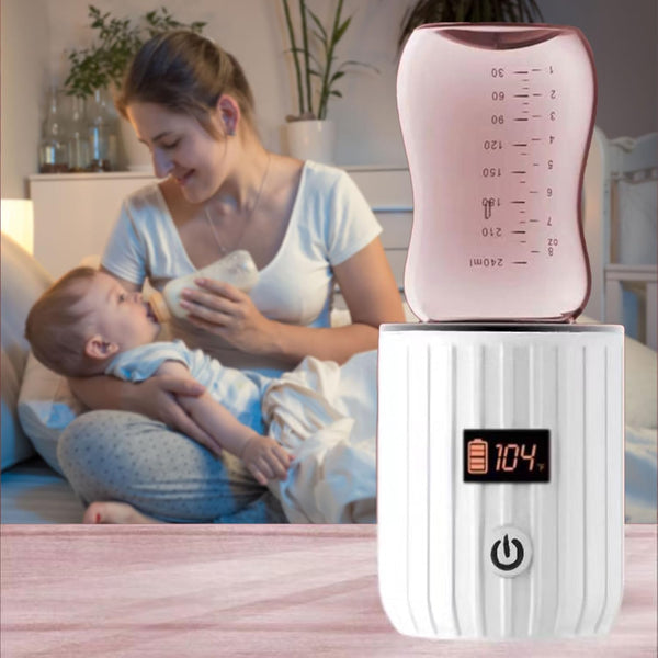 Montesy Portable Baby Bottle Warmer for Travel Outings Fast Heating with Intelligent Leak Proof Designing
