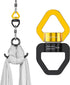 Swing Swivel, 35KN Safety Rotational Device, Swing Spinner for Web Tree Swing, Aerial Dance, Black-Gold
