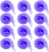 12pcs Square Juggling Silk Dance Scarves - Magic Tricks Performance Props for Movement & Rhythm Band (Purple)