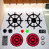 Play Kitchen Decals Stove Cooker Microwave Oven Stickers Vinyl Toy Stove Sticker DIY Replacement Kitchen Stickers Toy