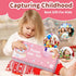 2 3 7-in-1 2-4, Toddler Girl Truck Toys for Year Old Girl Birthday Gifts, Pink Princess Car Transport Carrier Trucks