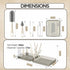 Set Bottle Brush Cleaner Silicone Brushes - Premium Food-Grade Silicone - Travel Friendly Portable Baby Bottle Cleaner