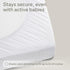 2 Pack 100% (52x28, Niagara Crib Waterproof Mattress Protector, Soft Breathable Crib Mattress Protector with Deep