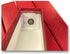 Guardhouse 9" Single Row Storage Box for 2" Paper and Plastic Coin Holders, 5 Pack, Red