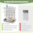 Flysich Countertop, 12 Baby Bottle Drying Rack, Space Saving Baby Bottle Organizer for Vertical Bottle Dryer Holder