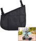 Portable Side Sling Stroller Cargo Net, Non-Slip Adjustable Straps, Storage Mesh Bag for Food and Fruit
