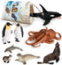 Volnau Sea Creature Toys Figures 8PCS Antarctica Ocean Animals for Toddlers, Christmas Decoration Gift