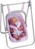 JC Toys - for Keeps Playtime 2 in 1 Baby Doll Swing and Portable Carrier for Dolls up to 18"