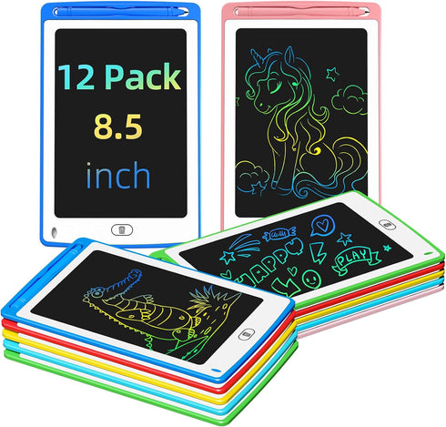 Party Favor LCD Writing Tablet for Kids, 8.5 Inch Colorful Doodle Board