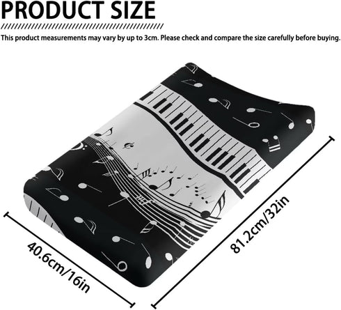 Mintulipy 32"x16" Changing Pad Covers for Boys Girls Unisex Diaper Change Table Sheets Fits Contoured Pad