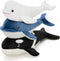 Tezituor Whale Stuffed Animal,3PCS Whales Plush Toys Set,Orca Whale,Beluga Whale,Blue Whale,Gifts for
