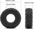 OGRC 1.0 Dual Stage Foam Tires Soft & Sticky for 1/24 SCX24 Gladiator Bronco C10 JLU Deadbolt B17 FCX24 1/18 TRX4-M