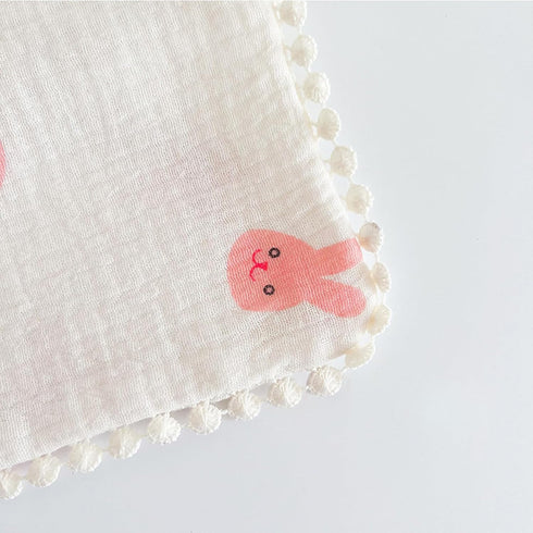 Bottone 6-Layer 28x28cm/11x11inch Baby Washcloths Soft Reusable Newborn Face Towel Baby Wash Cloths for Boys Girls