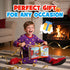 2.4G 1-5 AEROQUEST Remote Control Car, Cartoon Emergency Vehicle, RC Fire Truck Engine Toys with Lights & Music