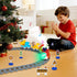 Set 3-5 4-8 Set 3 4 5 6 7 8+ Electric Train for Toddlers with Train Tracks Lights Up Steam Sign Realistic Music Sound