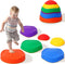 6 Pcs Stepping Stones for Kids - Toddler Sensory Balance Stones for Indoor & Outdoor Obstacle Course, Ages 3-8+