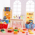 164pcs 4 Miniature Supermarket Shelves Furniture Model Layers Shelf Display Rack Doll House Accessory Storage Bookshelf