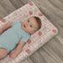 Summer 32''16'' Boho Strawberry Flowers Baby Changing Pad Covers for Boys Girls Strawberries Pink Bows Checkerboard