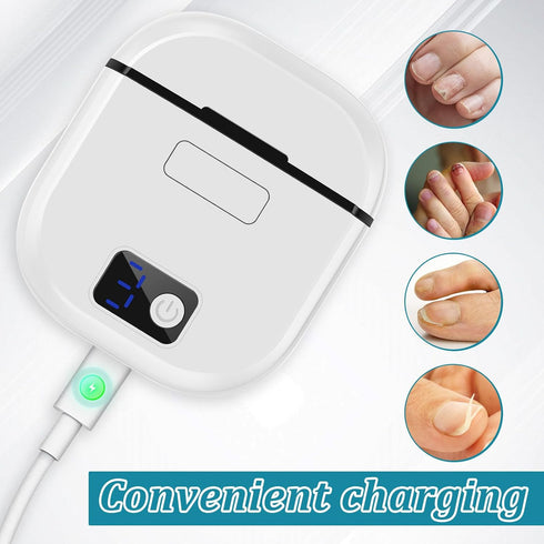 DNAMYJME 3 Trimmer Electric Nail Clipper, Speeds Automatic Electric Nail for Adults Seniors Baby Children with LED