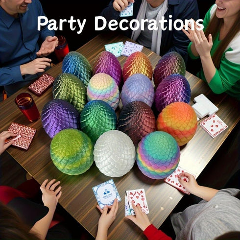 24'' 3D 2026 Large Printed Dragon Egg with Chinese Dragon Toy Inside, Reusable Big Dragon Egg for Fidget Play, Desk