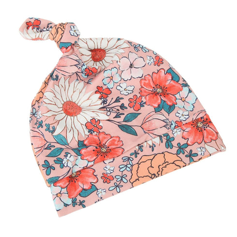 Set Cozy 3) Vibrant Floral Print Newborn Swaddle Blanket with Hat and Headband, and Breathable, for Boys and Girls
