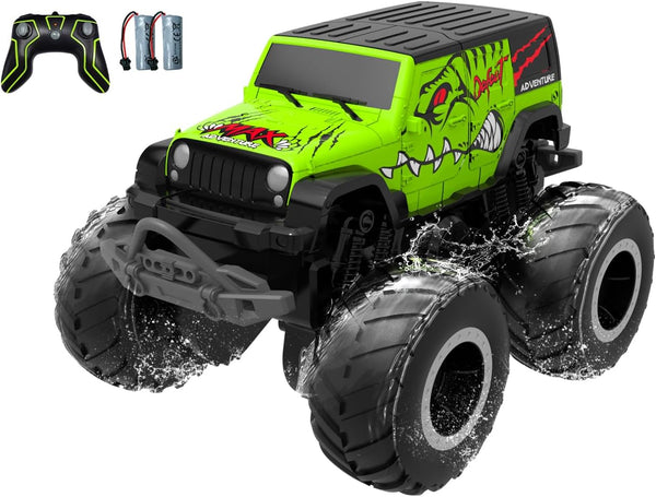 STEMTRON Amphibious Remote Control Car 2.4GHz 1:20 All Terrain Off-Road RC Car