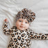 YanJie Leopard Baby Girl Hair Bow Headbands, Soft Velvet Baby Bows, Newborn Handmade Hair Accessories, Wide Headwraps