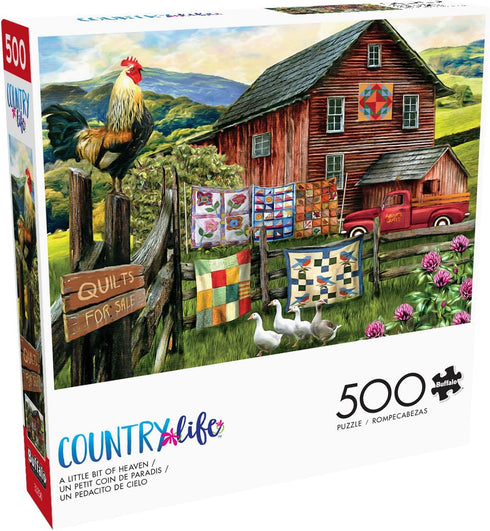 Buffalo Games - Tom Wood - 500 Piece Jigsaw Puzzle for Adults - A Little Bit of Heaven - Perfect for Game Nights