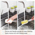 Keggaen 6Pcs Mugs(4Pcs+2 Bottle Brush Sponge, Cup Water Bottle Sponge Brush Cleaner, Detachable Handle Portable Water