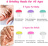 Trimmer Set 6 Electric Baby Nail File Kit, Newborn to Adult Nail Grinder with Grinding Heads, Safe & Quiet Baby