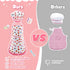 Cute Stuff Apron for Girls, Kids Cooking Sets with Toddler Chef Hat and Cookbook, Birthday Gifts for 3-8 Year Olds