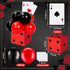 Hollowfly 54 6 11inch 12 Pcs Casino Theme Party Decoration Including Pcs Large Casino Dice Boxes Pcs Poker Playing