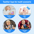 Baby Phone Teething Toys for Babies 0-3, 0-6, 6-12 Months | Soft Silicone Baby Cell Phone Teethers Toys | Baby Fidget Toys 0-6 Months | Infant Teether Pacifier for Breastfeeding Baby Boy Girl