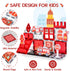 3-5 3-5, Magnetic Tiles, Firetruck Toys Years Old, Fire Trucks for Toddlers Magnetic Building Blocks for Kids, STEM