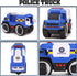 Liberty Imports Friction Powered Police Monster Truck Toy - Light & Sound Effects, Model Vehicle for Kids