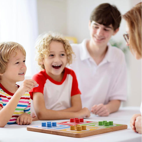 12 Inches 2 1, 1 2 16 Crobyi Ludo Board Game + Snakes&Ladders, in Classic Board Game for Adults and Kids, Including