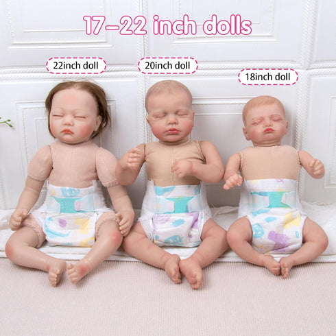 14-Pieces 17-24 Inch Reborn Baby Doll Accessories Diapers Reusable for Baby Doll Velcro Diapers Adjustable Underwear