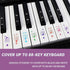 QMG Colorful Piano Stickers for Keys, Removable for 49/61/76/88 Key Keyboard, No Residue, Kids Learning