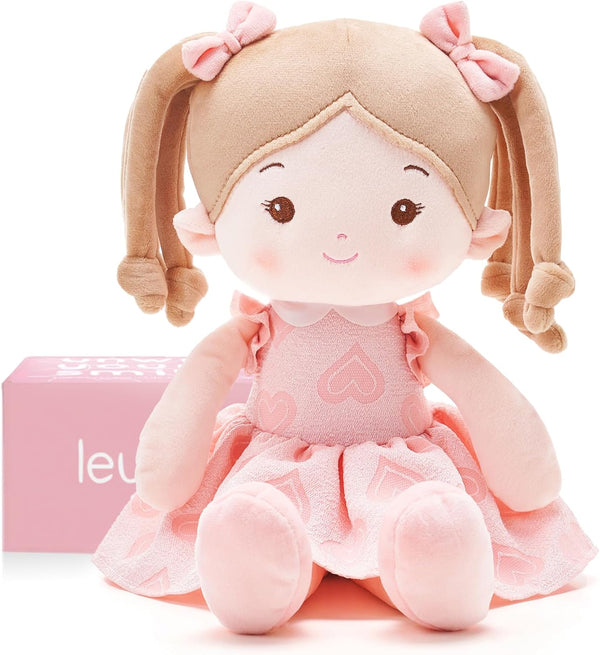 LeyaDoll Soft Baby Doll Toys (16''), My First Baby Rag Doll for