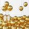 KALOR 100 Pcs 5 Inch Metallic Gold Balloons - Thick Latex Chrome Balloons for Birthday and Wedding Decorations
