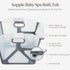 Evolur Supple Baby Spa Bath Tub Foldable Portable Bathtub with Transparent Safety View for Newborns & Infants, Compact