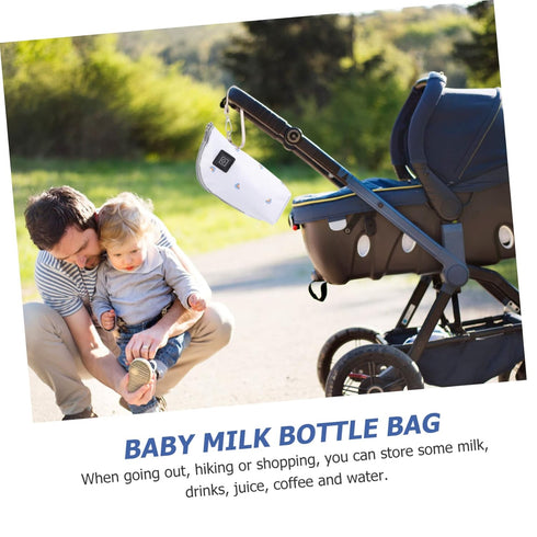 BESTonZON Bottle Warmer Pouch Holder Portable Milk Heat Keeper for Newborns Quick Even Heating for Travel Car Use Fits