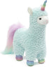 GUND Cotton Candy Llamacorn Plush Toy - Unicorn Stuffed Animal for Ages 1 and Up, Blue/Rainbow, 11”