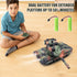 2.4Ghz 13 6-8 9-12, RC Tank that Shoots for Kids - Remote Control Army Tank Toys with Auto Demo Sound Light Smoke