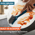 Pack 100% Full Circle Clean Ocean, Variety Dish Brush - Dish Brush, Bottle Brush, and Heavy-Duty Scrub Brush