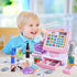 3+ PLAY Kids Cash Register Toy - Pretend Play Calculator Register Toys with Microphone/Conveyors/Play