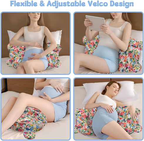 gxfcymxbd Pregnancy Pillow for Sleeping,Maternity Pillow with Cooling,Maternity Support for Back and Hip Relief,Soft